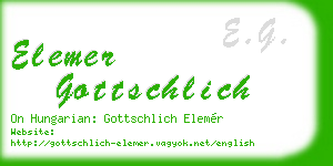 elemer gottschlich business card